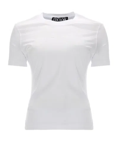 Versace Jeans Couture Logo Detailed Slim T-shirt In White