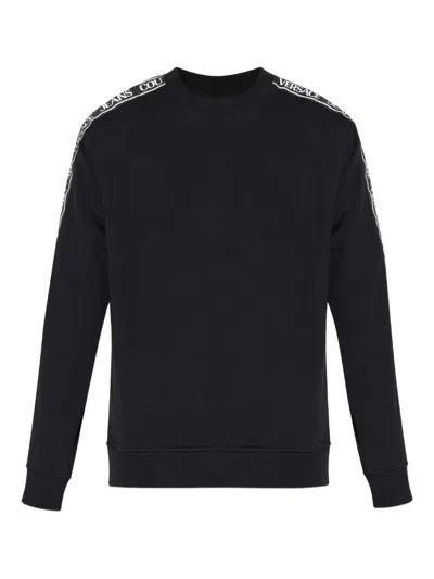 Versace Jeans Couture Logo-detailing Sweatshirt In Black