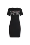 Versace Jeans Couture Midi Dress In Black