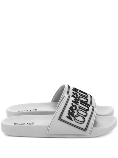 Versace Jeans Couture Logo-embellished Slides