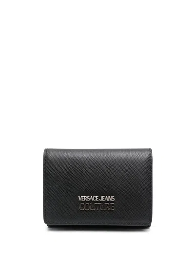 Versace Jeans Couture Portemonnaie Mit Logo In Black