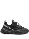 Versace Jeans Couture Logo-embossed Round Toe Sneakers In Black