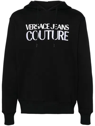 Versace Jeans Couture Men's Sweatshirt With Logo In Black