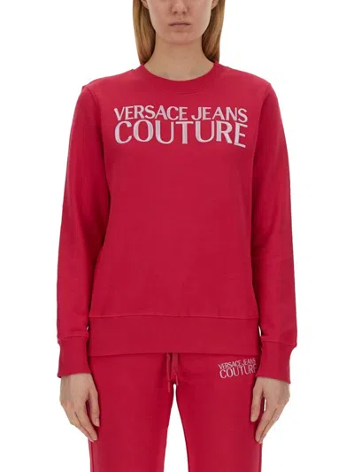 Versace Jeans Couture Sweaters In Fuchsia