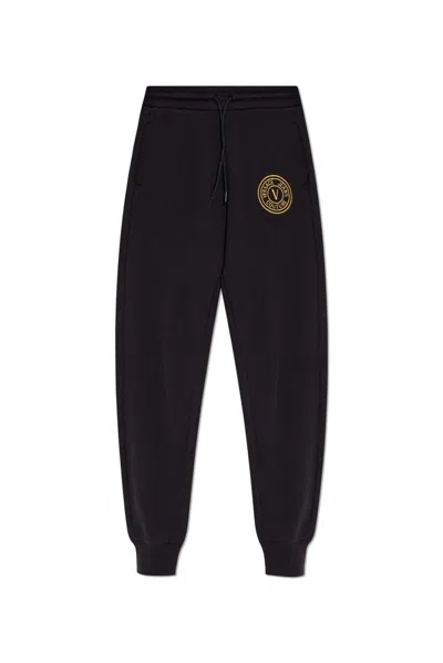 Versace Jeans Couture Black Cotton Joggers