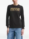 Versace Jeans Couture Logo-embroidered Sweatshirt In Black