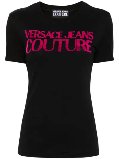 Versace Jeans Couture Black Institutional Logo T-shirt
