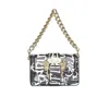 Versace Jeans Couture Logo Graffiti Handbag In Multi