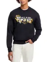 Versace Jeans Couture Sweatshirt With Baroque Outline Logo In Black