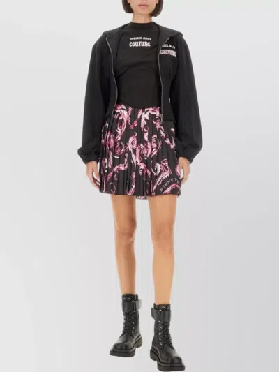 Versace Jeans Couture Logo Hooded Knitwear Balloon Sleeves