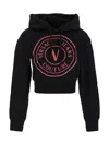 Versace Jeans Couture Logo Hoodie In Black