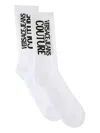 Versace Jeans Couture Logo-jacquard Socks In White