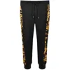 Versace Jeans Couture Logo Joggers Black In Black