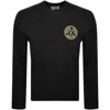 Versace Jeans Couture Logo Knit Jumper Black In Black