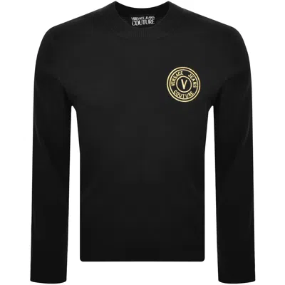 Versace Jeans Couture Logo Knit Jumper Black