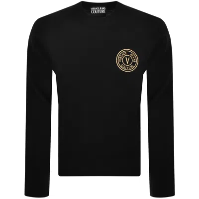 Versace Jeans Couture Logo Knit Jumper Black