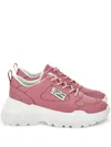 Versace Jeans Couture Logo-label Chunky Sneakers In Pink
