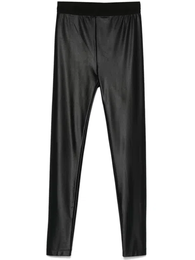 Versace Jeans Couture Logo Leggings In Black