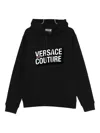 Versace Jeans Couture Logo-lettering Hoodie In Black