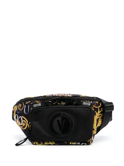 Versace Jeans Couture Logo Couture Belt Bag In Black