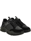 Versace Jeans Couture Logo-patch Chunky Sneakers In Black