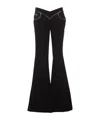 Versace Jeans Couture Logo Patch Flared Jeans In Black