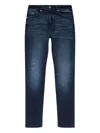 Versace Jeans Couture Logo-patch Jeans In Blue