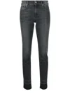 Versace Jeans Couture Logo-patch Skinny Jeans In Grey