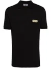 Versace Jeans Couture 范思哲2024秋季纯色金标百搭商务休闲气质男式polo衫 In Black
