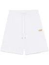Shop Versace Jeans Couture Logo-plaque Shorts In White