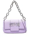Versace Jeans Couture Logo-plaque Shoulder Bag In Purple