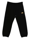 Versace Jeans Couture Logo-plaque Sweatpants In Black