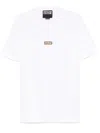 Versace Jeans Couture Logo-plaque T-shirt In Weiss