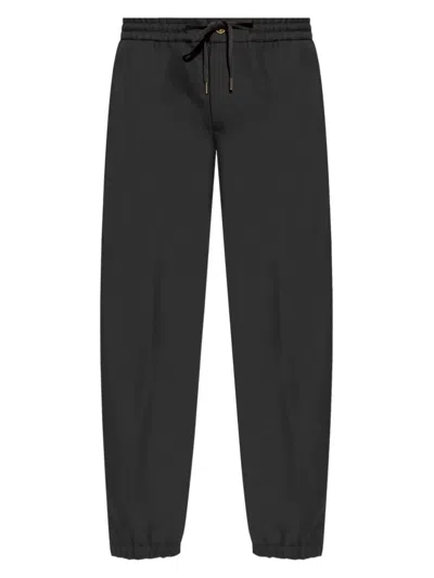 Versace Jeans Couture Logo-plaque Track Pants In Black