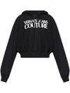 VERSACE JEANS COUTURE LOGO-PRINT COTTON HOODIE