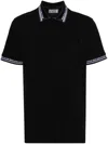 VERSACE JEANS COUTURE LOGO-PRINT COTTON POLO SHIRT