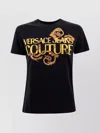 Versace Jeans Couture 76dp613 R Logo Watercolor T-shirt In Black