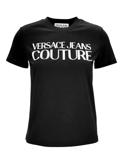Versace Jeans Couture Black Logo Crew Neck T-shirt