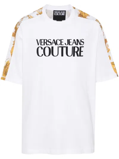 VERSACE JEANS COUTURE LOGO-PRINT COTTON T-SHIRT