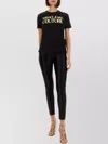 Versace Jeans Couture Logo Print Crew Neck T-shirt With Short Sleeves