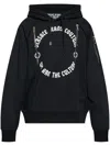 Versace Jeans Couture Logo-print Hoodie In Schwarz