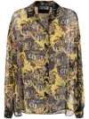 VERSACE JEANS COUTURE LOGO-PRINT LONG-SLEEVE SHIRT