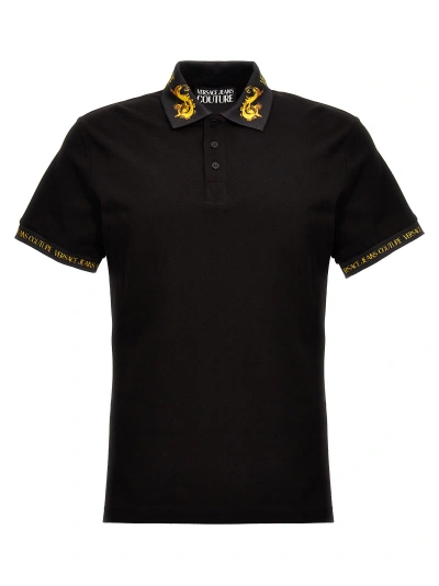 VERSACE JEANS COUTURE LOGO PRINT POLO SHIRT