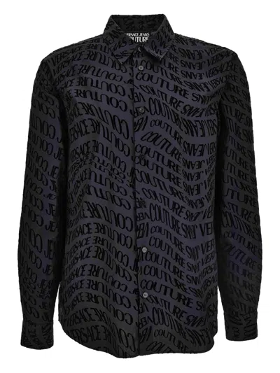 VERSACE JEANS COUTURE LOGO-PRINT SHIRT