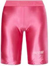 Versace Jeans Couture Logo-print Shorts In Pink