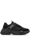 Versace Jeans Couture Logo-print Sneakers In Black