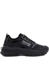 Versace Jeans Couture Logo-print Sneakers In Black