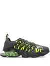 Versace Jeans Couture Logo-print Sneakers In Black