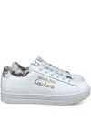 Versace Jeans Couture Sneakers Mit Logo-print In Weiss