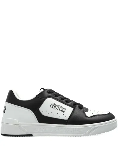 Versace Jeans Couture Logo-print Sneakers In White